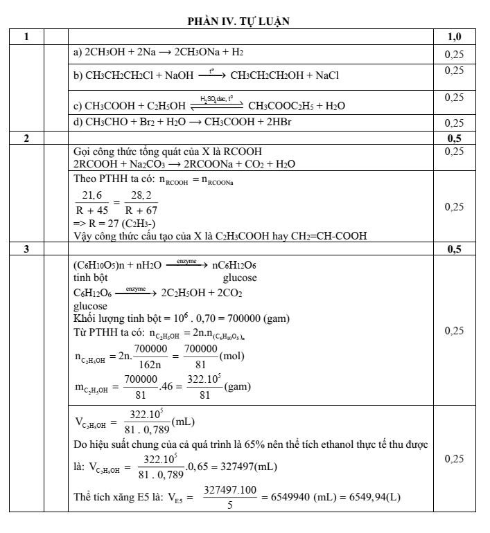 Đề thi Học kì 2 Hóa học 11 năm 2024-2025 trường THPT Kẻ Sặt (Hải Dương)