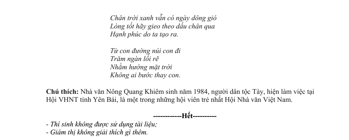 Đề thi Học kì 2 Văn 11 năm 2024-2025 trường THPT Kẻ Sặt (Hải Dương)