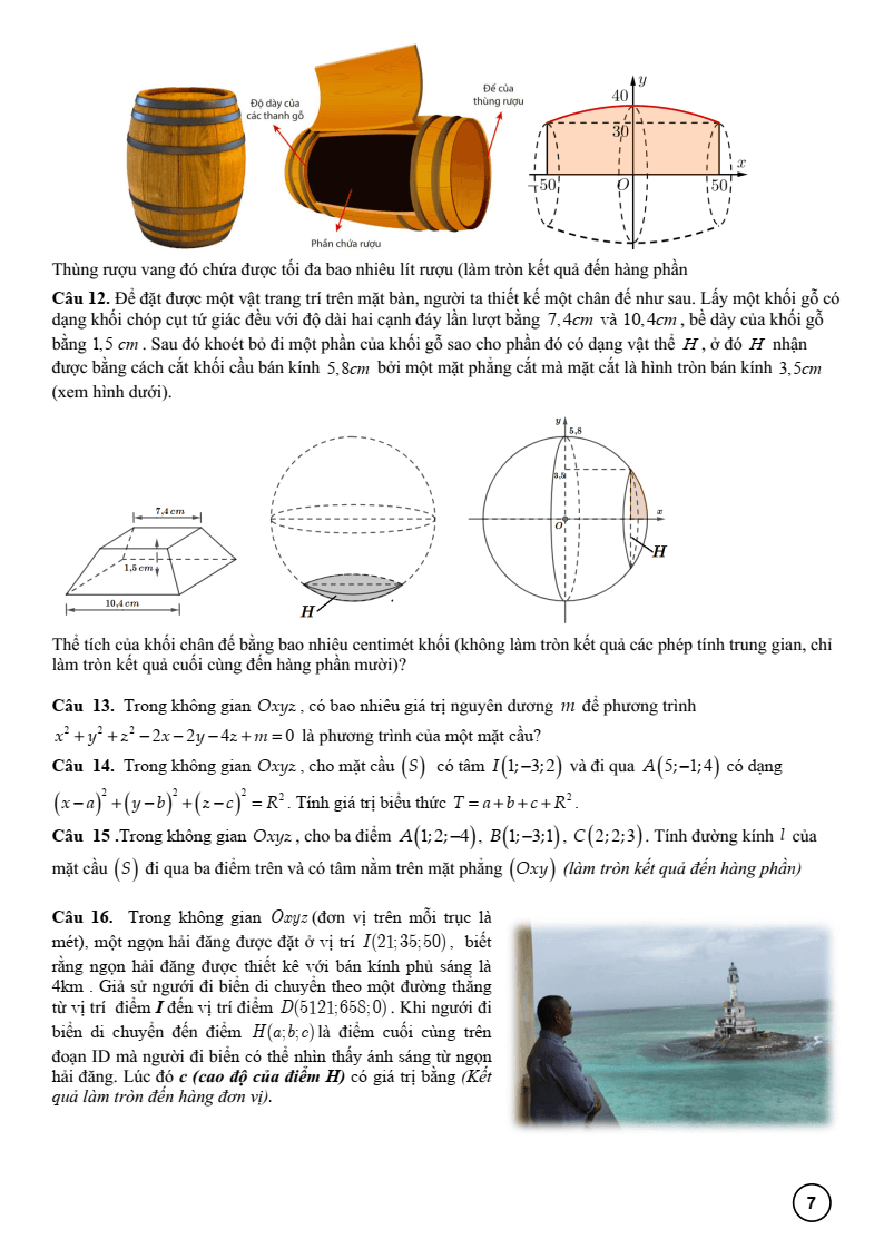 Đề cương ôn tập Học kì 2 Toán 12 trường THPT Trưng Vương (Gia Lai) năm 2025-2026