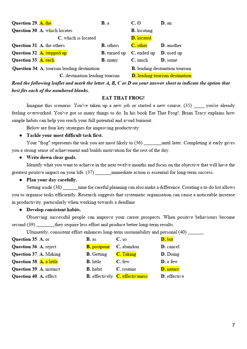 Đề khảo sát Tiếng Anh 12 Hà Nội năm 2026
