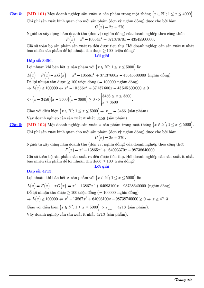Đề thi Giữa kì 1 Toán 12 THCS-THPT Trần Cao Vân năm 2025-2026