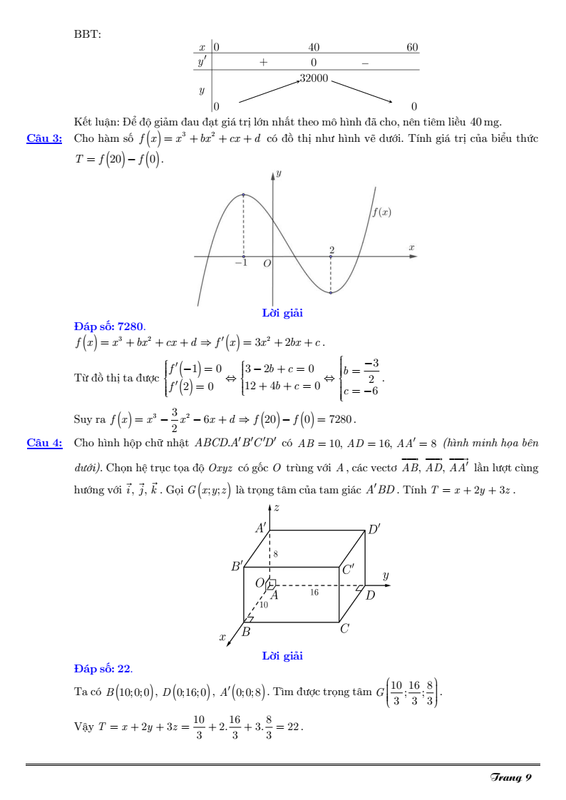 Đề thi Giữa kì 1 Toán 12 THCS-THPT Trần Cao Vân năm 2025-2026