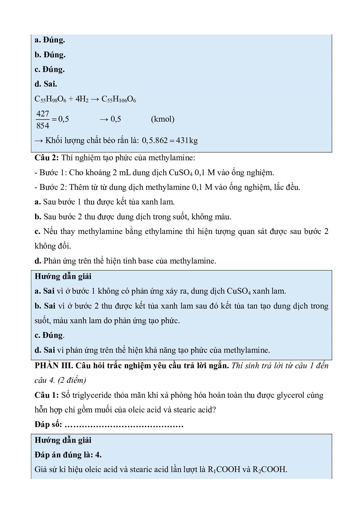 3 Đề thi Giữa kì 1 Hóa học 12 Chân trời sáng tạo (có đáp án, cấu trúc mới)