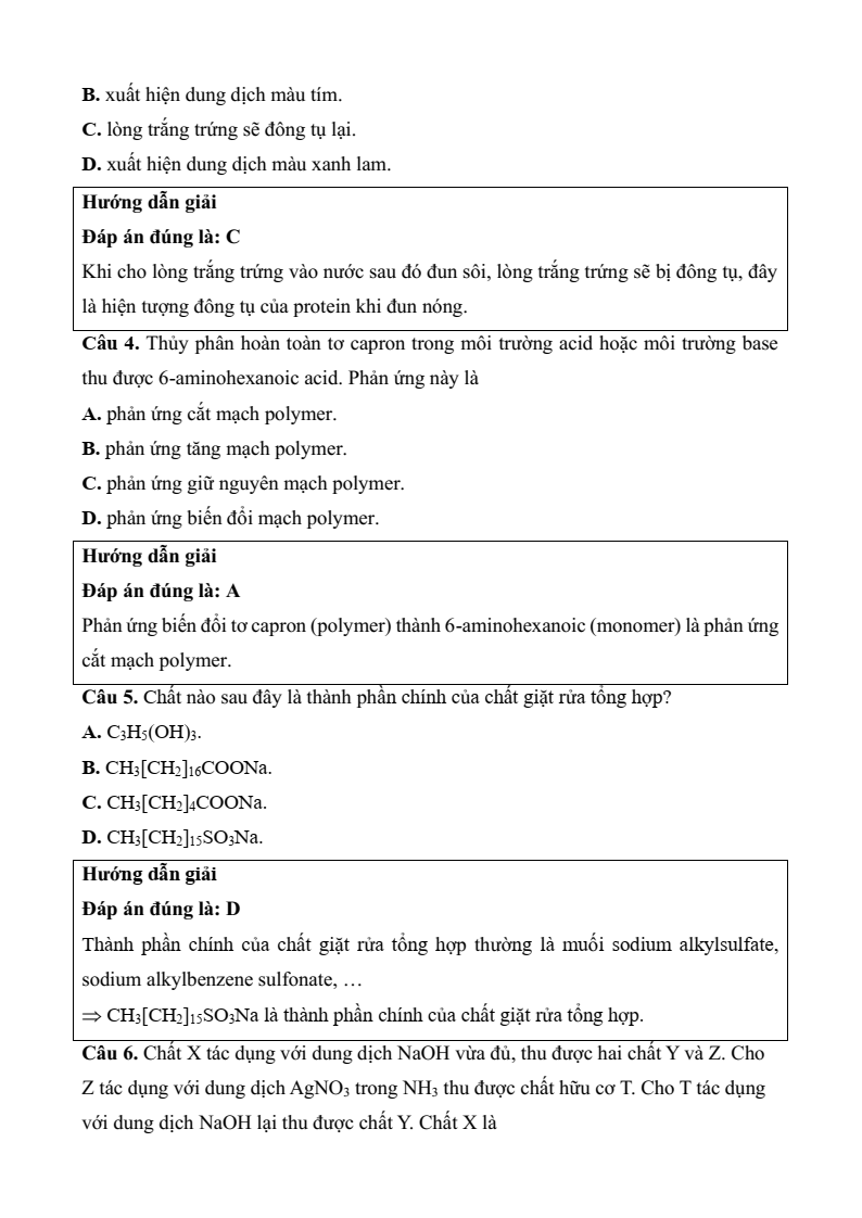 6 Đề thi Học kì 1 Hóa học 12 Cánh diều (có đáp án, cấu trúc mới)