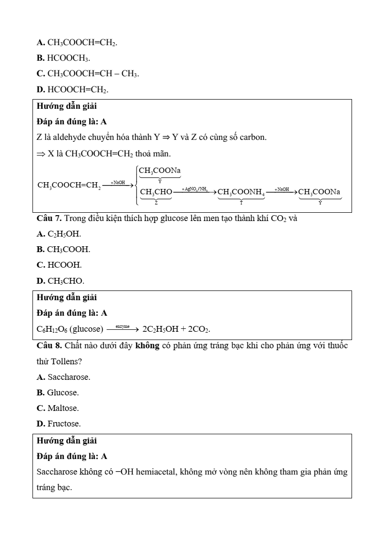 6 Đề thi Học kì 1 Hóa học 12 Cánh diều (có đáp án, cấu trúc mới)