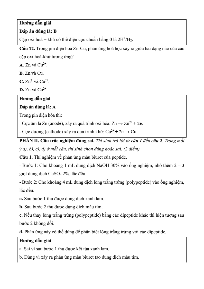 6 Đề thi Học kì 1 Hóa học 12 Chân trời sáng tạo (có đáp án, cấu trúc mới)