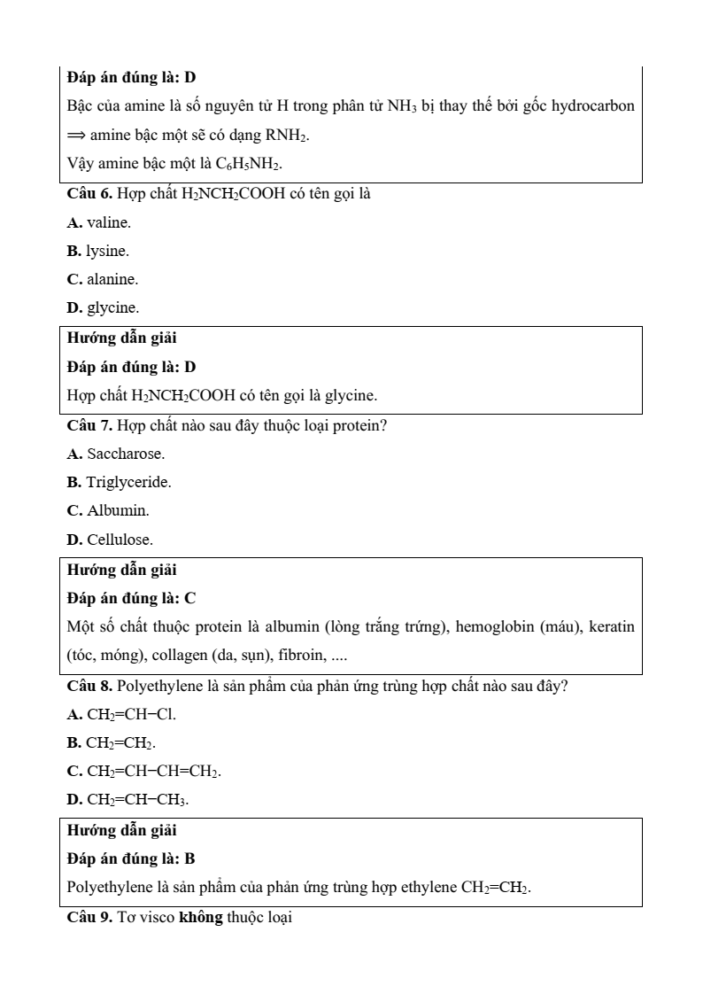 6 Đề thi Học kì 1 Hóa học 12 Kết nối tri thức (có đáp án, cấu trúc mới)