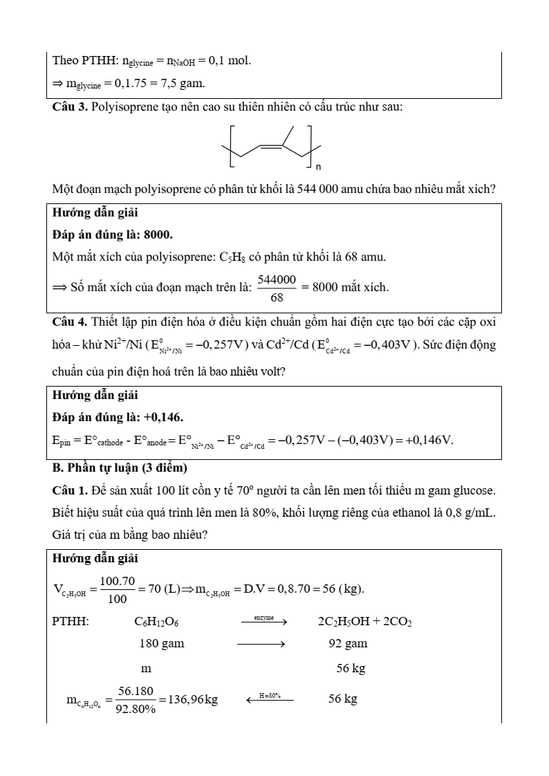 6 Đề thi Học kì 1 Hóa học 12 Kết nối tri thức (có đáp án, cấu trúc mới)