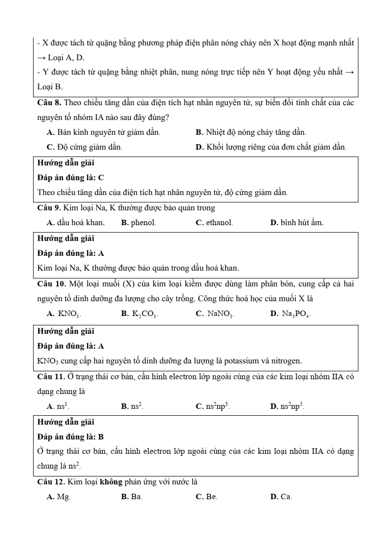 3 Đề thi Học kì 2 Hóa học 12 Cánh diều (cấu trúc mới, có đáp án)