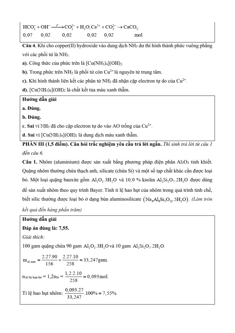 3 Đề thi Học kì 2 Hóa học 12 Cánh diều (cấu trúc mới, có đáp án)