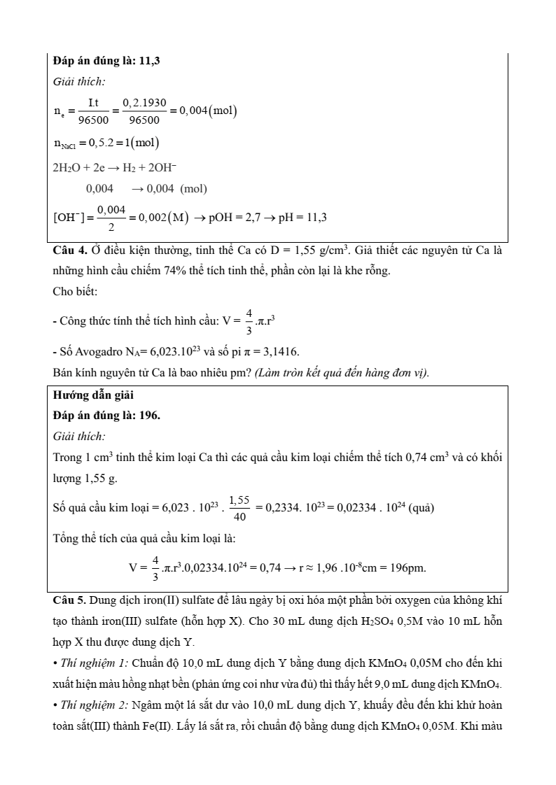3 Đề thi Học kì 2 Hóa học 12 Chân trời sáng tạo (cấu trúc mới, có đáp án)