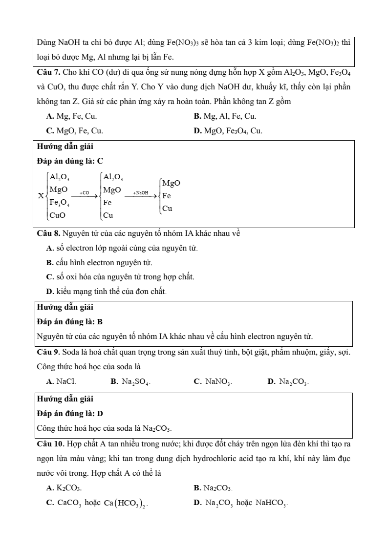 3 Đề thi Học kì 2 Hóa học 12 Kết nối tri thức (cấu trúc mới, có đáp án)