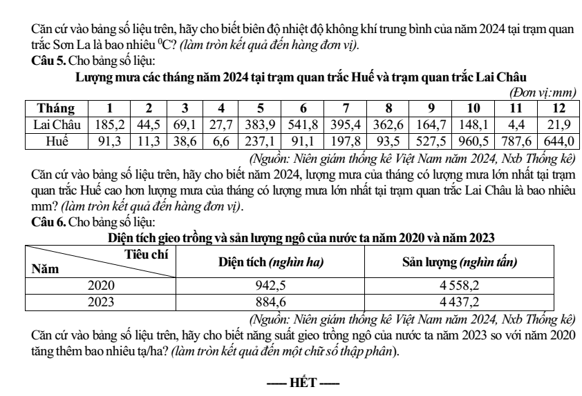 Đề thi Học kì 1 Địa Lí 12 năm 2025-2026 Sở Bắc Ninh