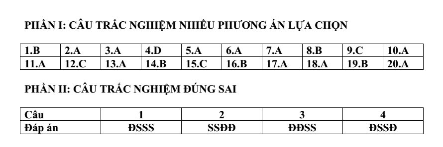 Đề thi Học kì 1 Lịch Sử 12 năm 2024-2025 trường THPT Lê Hồng Phong (Đắk Lắk)