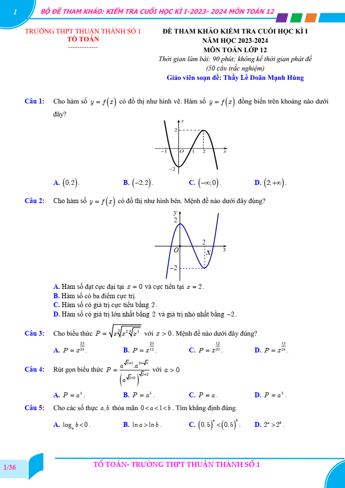 Đề thi Học kì 1 Toán 12 năm 2023-2024 de-thi-hoc-ki-1-toan-12-bac-ninh.jsp