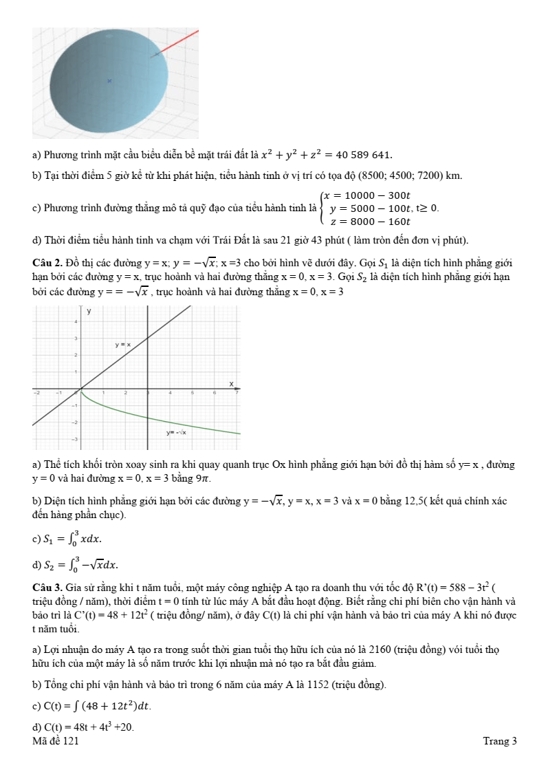 Đề thi Học kì 2 Toán 12 trường THPT Ngô Gia Tự (Đắk Lắk) năm 2024-2025