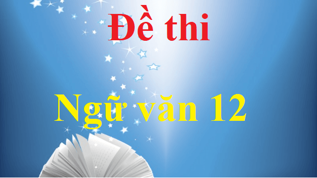 Bộ Đề thi Ngữ văn lớp 12 năm 2021 - 2022