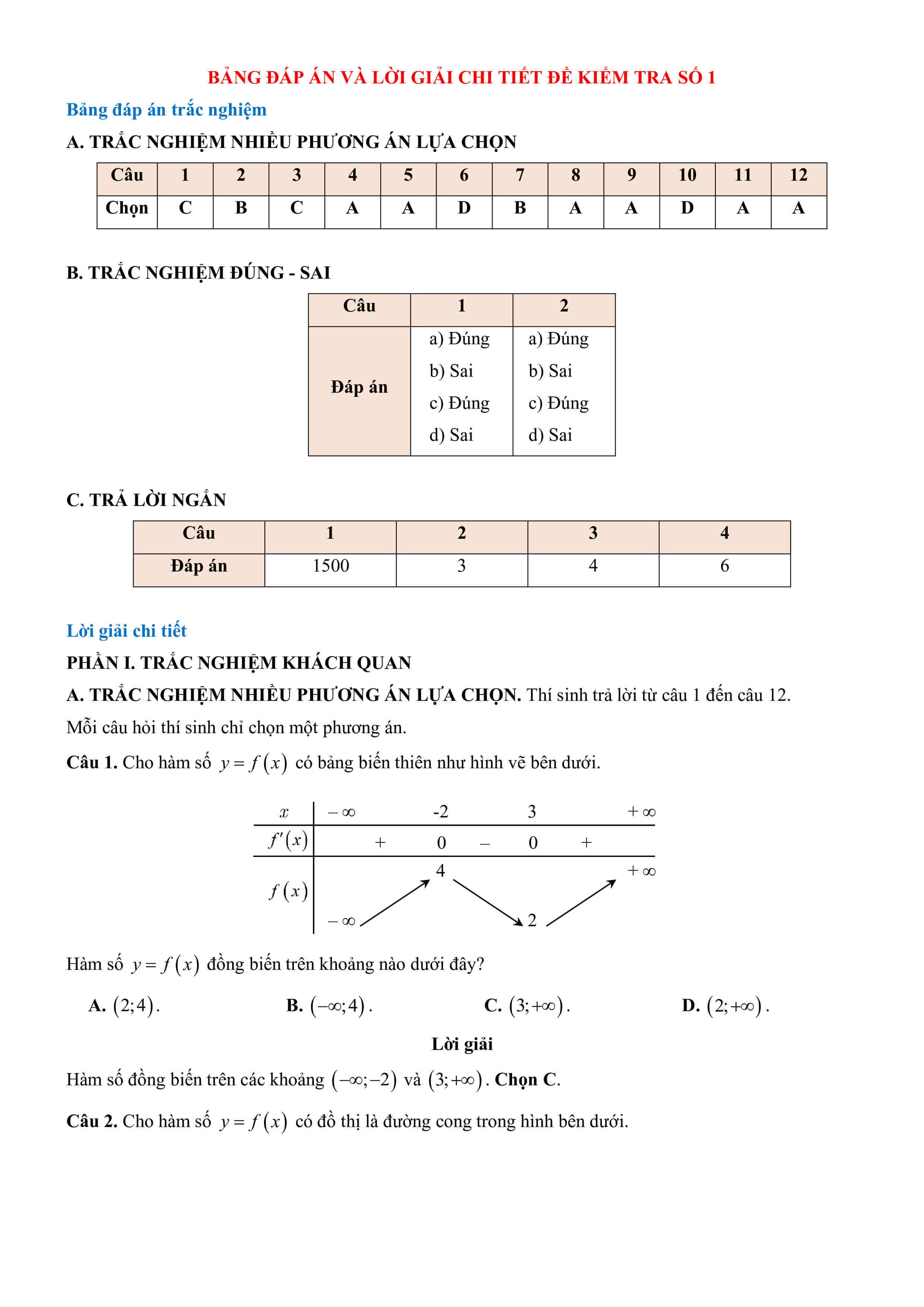 10 Đề thi Giữa kì 1 Toán 12 Cánh diều (có đáp án, cấu trúc mới)