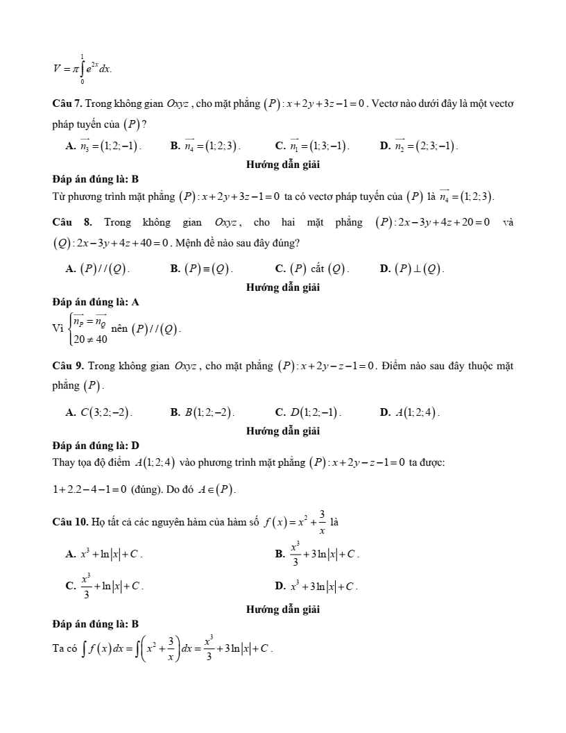 10+ Đề thi Giữa kì 2 Toán 12 Kết nối tri thức (cấu trúc mới, có đáp án)
