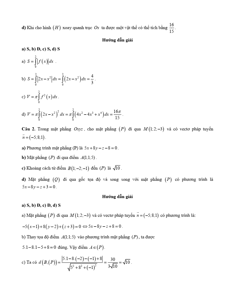 10+ Đề thi Giữa kì 2 Toán 12 Kết nối tri thức (cấu trúc mới, có đáp án)