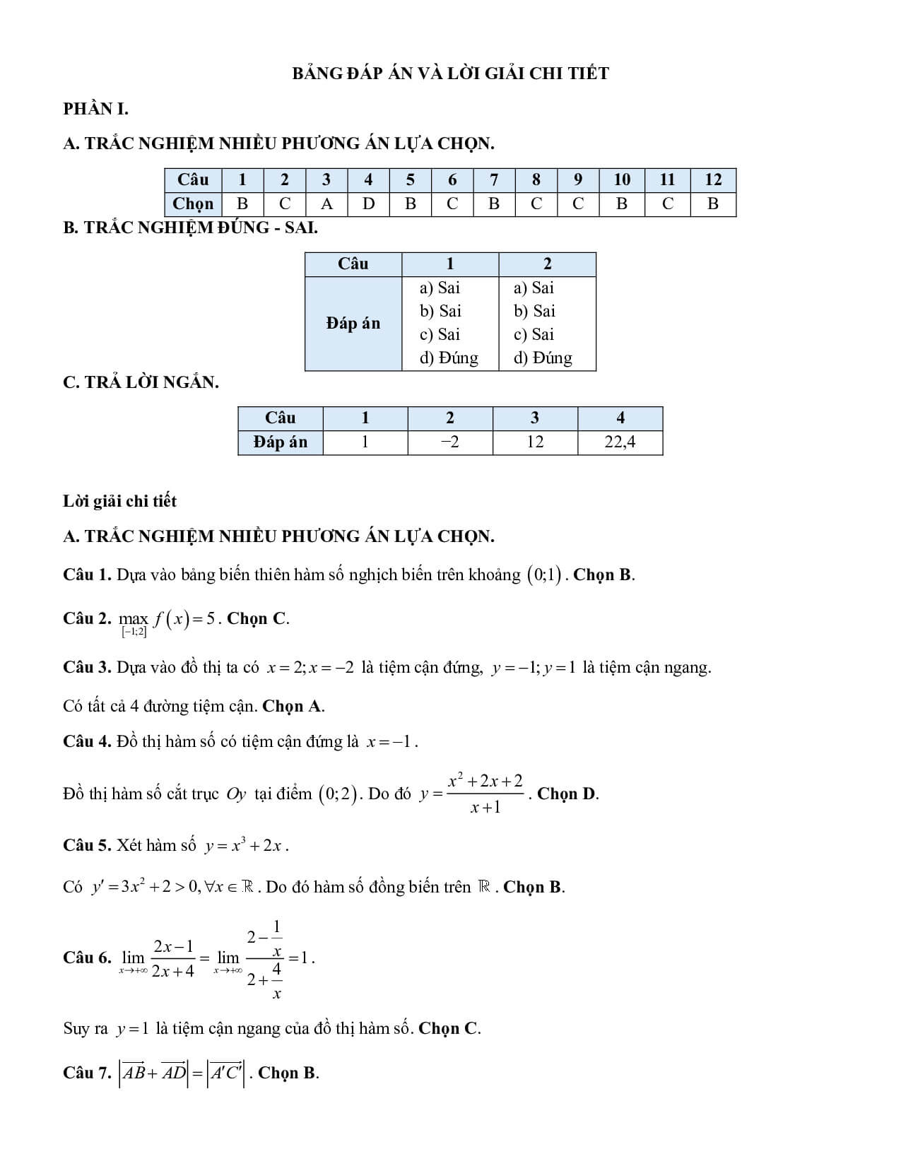 10 Đề thi Học kì 1 Toán 12 Chân trời sáng tạo (có đáp án, cấu trúc mới)