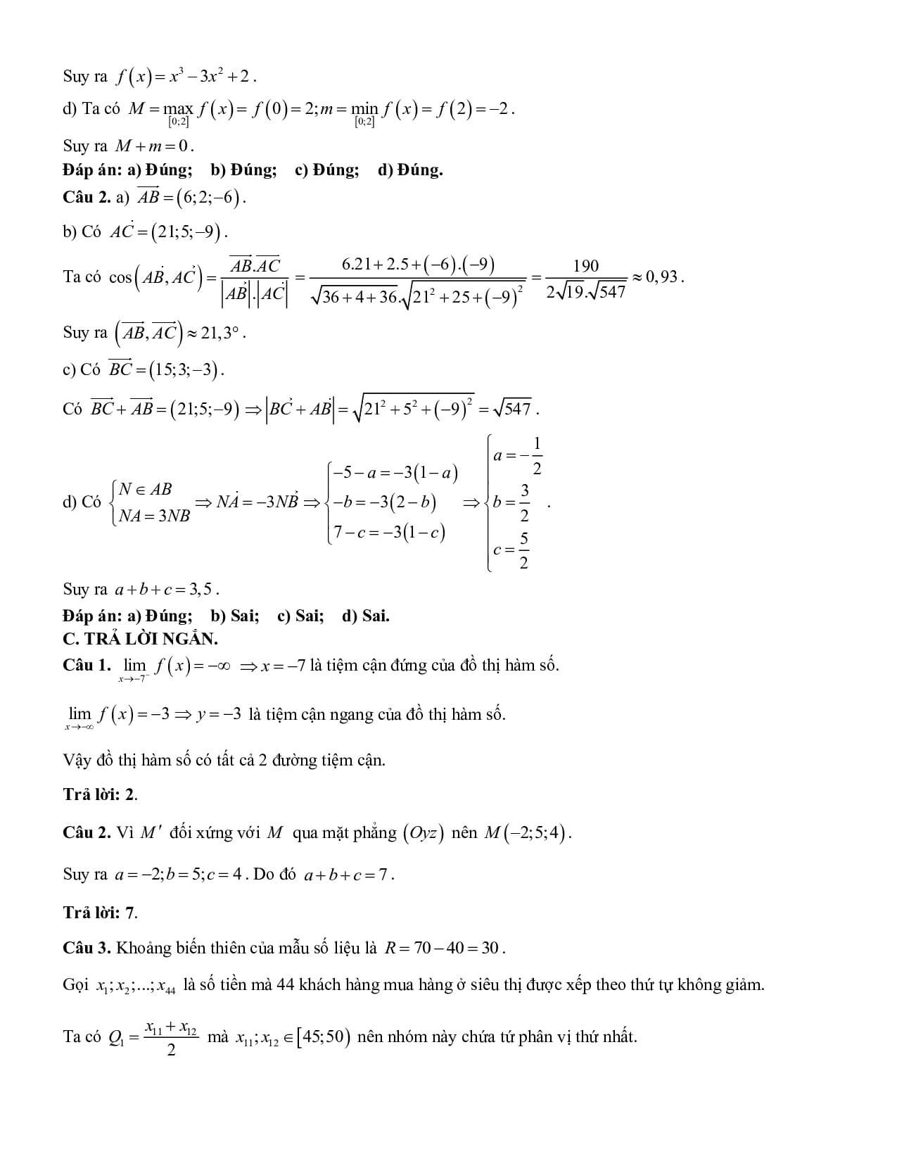 10 Đề thi Học kì 1 Toán 12 Kết nối tri thức (có đáp án, cấu trúc mới)