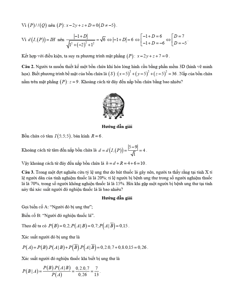 10+ Đề thi Học kì 2 Toán 12 Kết nối tri thức (cấu trúc mới, có đáp án)