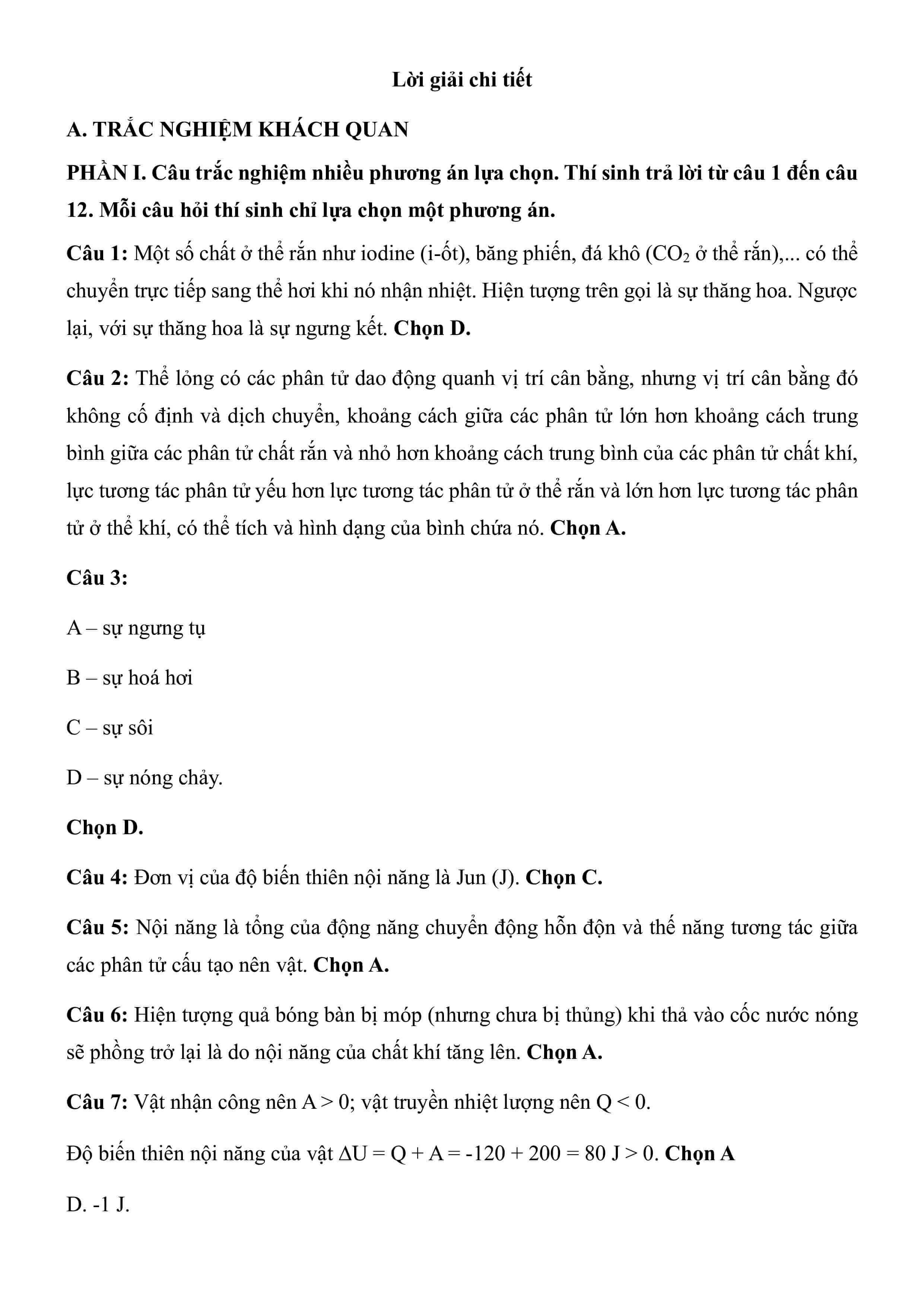 3 Đề thi Giữa kì 1 Vật Lí 12 Cánh diều (có đáp án, cấu trúc mới)