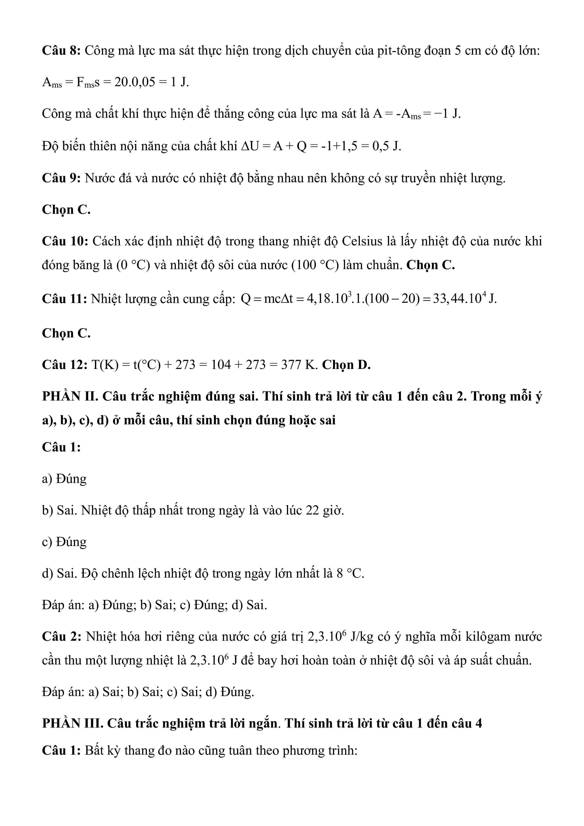 3 Đề thi Giữa kì 1 Vật Lí 12 Cánh diều (có đáp án, cấu trúc mới)