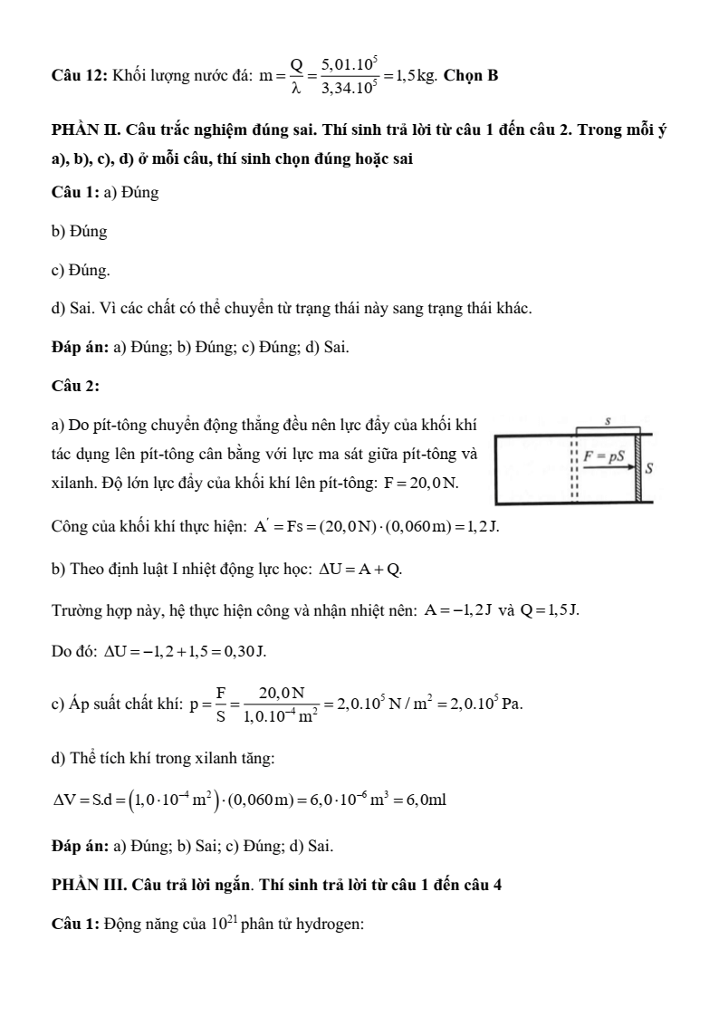 3 Đề thi Học kì 1 Vật Lí 12 Kết nối tri thức (có đáp án, cấu trúc mới)