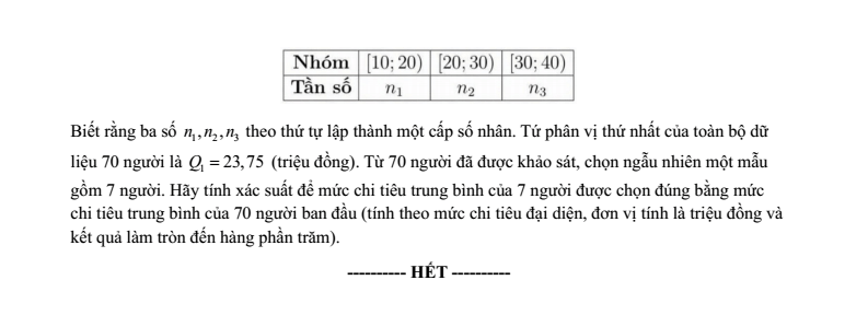 Đề khảo sát chất lượng Toán 12 Tháng 10 năm 2026-2027 trường THCS-THPT Nguyễn Khuyến & Lê Thánh Tông (Tp.HCM - Lần 1)