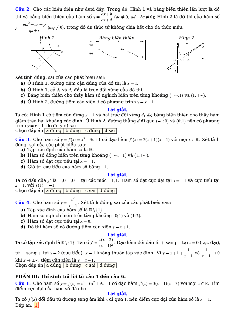Đề khảo sát chất lượng Toán 12 năm 2026-2027 trường THPT số 3 Bảo Thắng (Lào Cai)