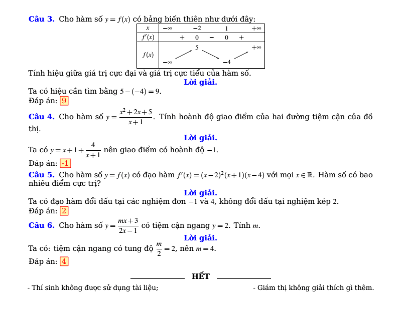 Đề khảo sát chất lượng Toán 12 năm 2026-2027 trường THPT số 3 Bảo Thắng (Lào Cai)