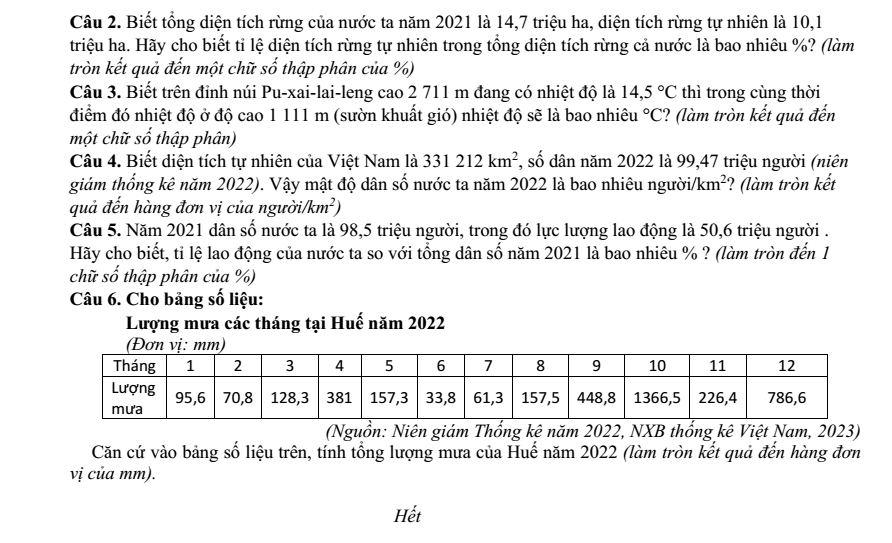 Đề thi Giữa kì 1 Địa Lí 12 năm 2024-2025 trường THPT Thống Nhất A (Đồng Nai)