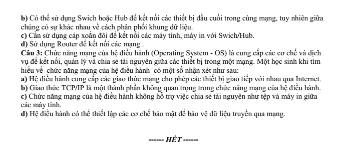 Đề thi Giữa kì 1 Tin học 12 năm 2025-2026 trường THPT Hướng Hóa (Quảng Trị)