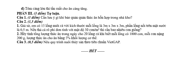 Đề thi Giữa kì 2 Công nghệ 12 năm 2025-2026 trường THPT Hùng Vương (Đà Nẵng)