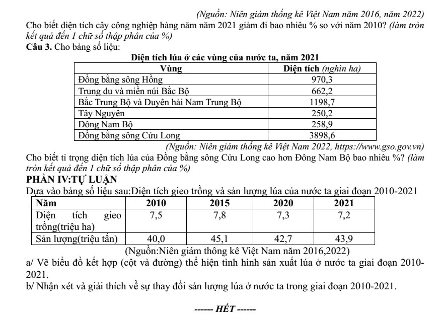Đề thi Học kì 1 Địa Lí 12 năm 2024-2025 trường THPT Nguyễn Huệ (Quảng Nam)