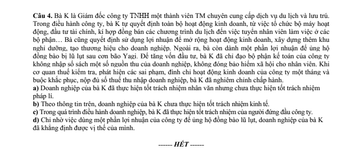Đề thi Học kì 1 KTPL 12 năm 2024-2025 Sở Bắc Ninh