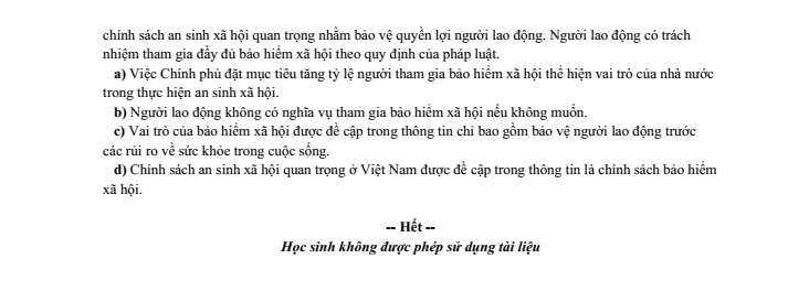 Đề thi Học kì 1 KTPL 12 năm 2025-2026 trường THPT Bình Chiểu (TP HCM)