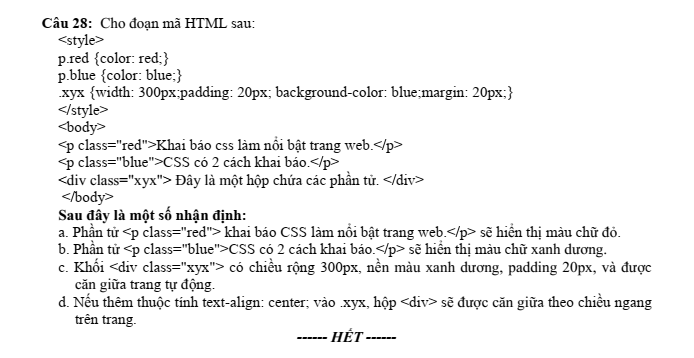 Đề thi Học kì 2 Tin học 12 năm 2024-2025 trường THPT Gio Linh (Quảng Trị)