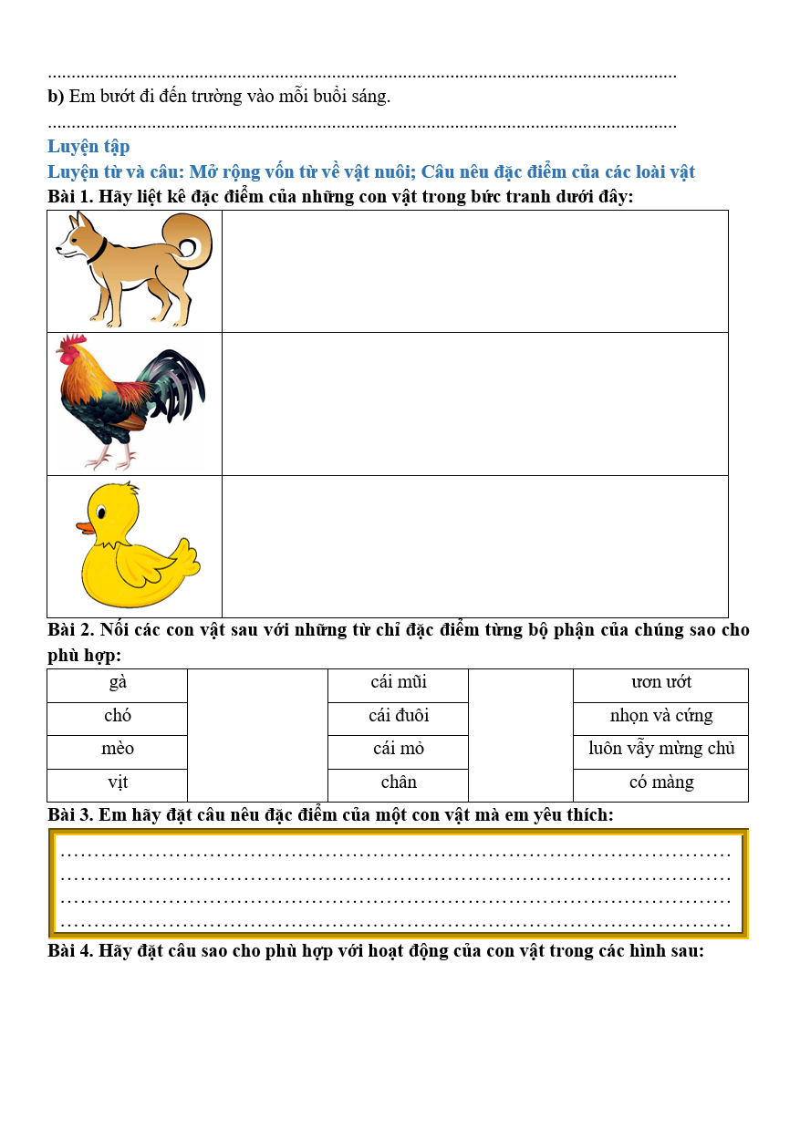 Bài tập hàng ngày Tiếng Việt lớp 2 Bài 12: Bờ tre đón khách | Kết nối tri thức