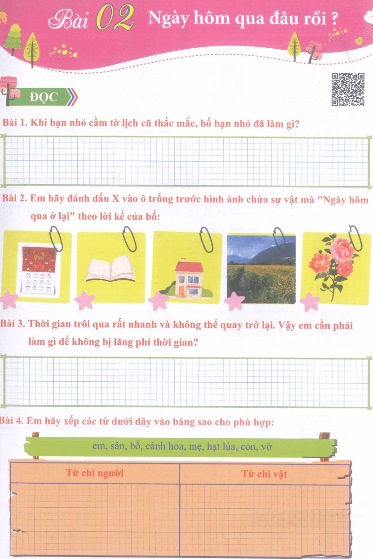 Bài tập Tiếng Việt lớp 2 Kết nối tri thức (có lời giải) | Bài tập hàng ngày Tiếng Việt lớp 2