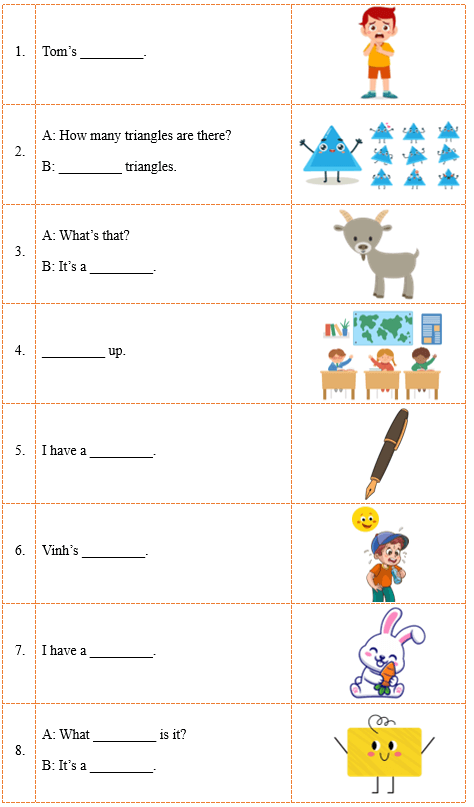 Đề cương ôn tập Học kì 1 Tiếng Anh lớp 2 iLearn Smart Start (có lời giải)