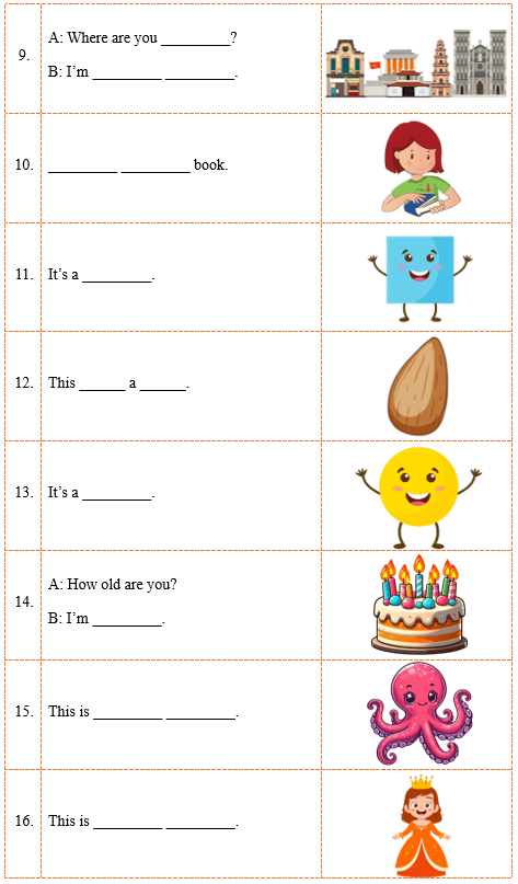 Đề cương ôn tập Học kì 1 Tiếng Anh lớp 2 iLearn Smart Start (có lời giải)