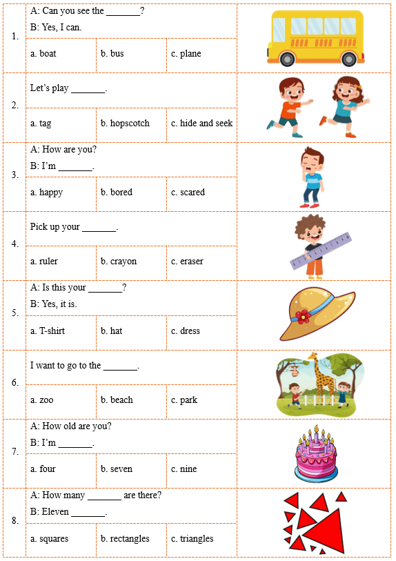 Đề cương ôn tập Học kì 2 Tiếng Anh lớp 2 iLearn Smart Start (có lời giải)