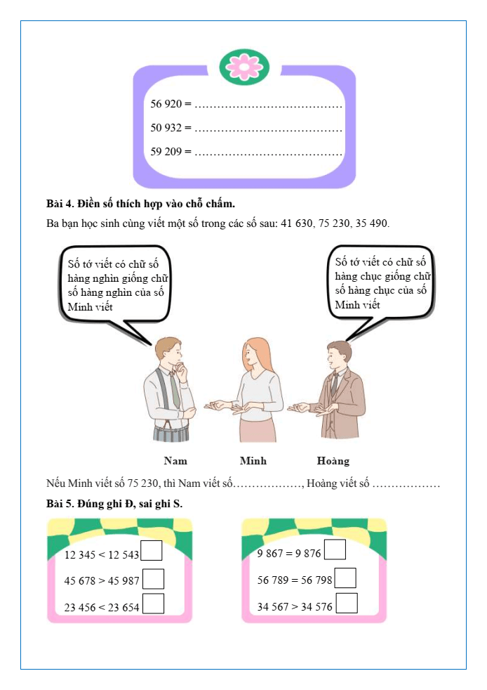 Bài tập hàng ngày Toán lớp 3 Bài 62: Luyện tập chung | Kết nối tri thức