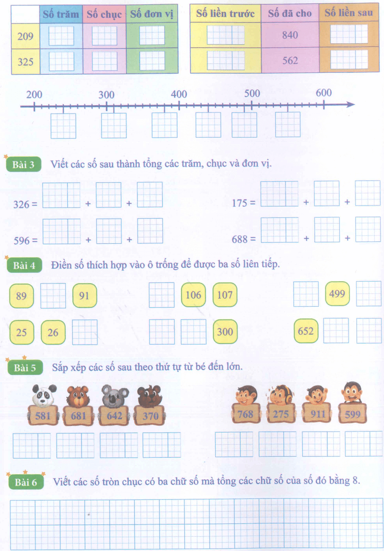 Bài tập Toán lớp 3 Kết nối tri thức (có lời giải) | Bài tập hàng ngày Toán lớp 3