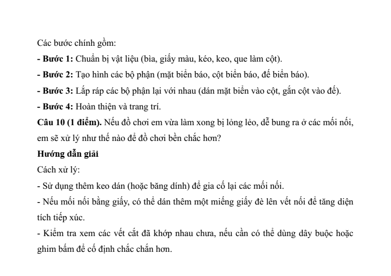 6+ Đề thi Học kì 2 Công nghệ lớp 3 Kết nối tri thức (có đáp án, cấu trúc mới)