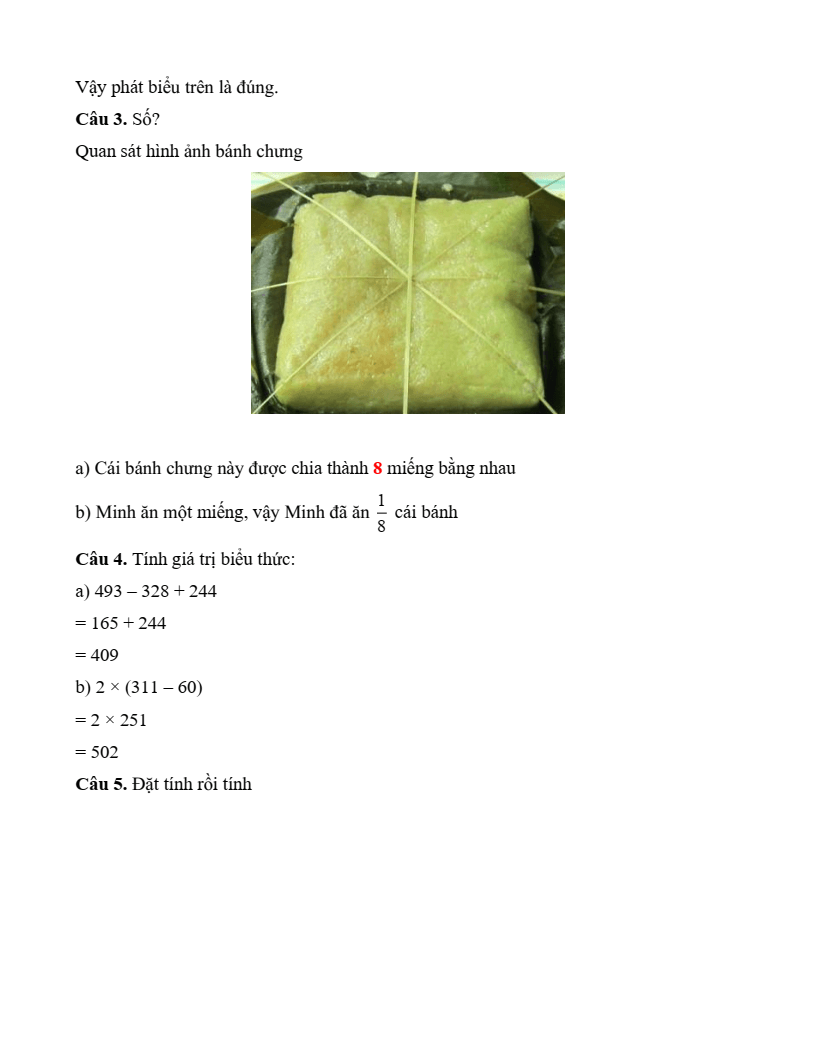 15 Đề thi Học kì 1 Toán lớp 3 Chân trời sáng tạo năm 2025 (có đáp án)