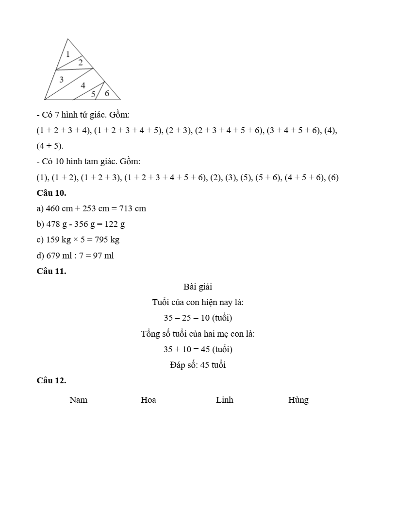 35 Đề thi Học kì 1 Toán lớp 3 Kết nối tri thức năm 2025 (có đáp án)